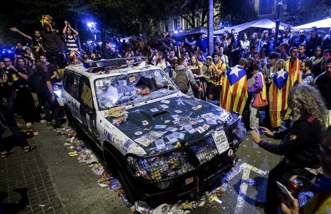 La Fiscalía señala a ANC y a Omniun en la denuncia por sedición en disturbios