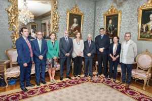 Delegaciones de La Rioja y Navarra para la ampliación del convenio sanitario.