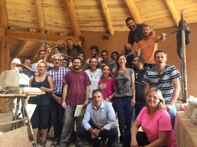 Concluye el primer un curso oficial sobre Bioconstrucción en España en Lizaso (Navarra)