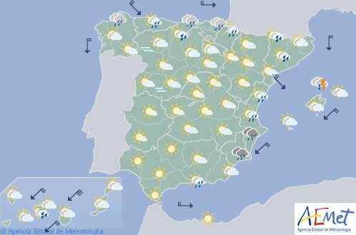 Hoy en España caen las temperaturas por debajo de lo normal en estas fechas