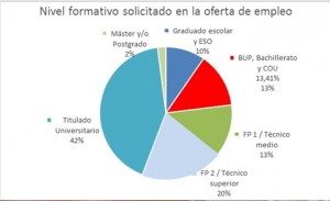 nivel estudio para empleo