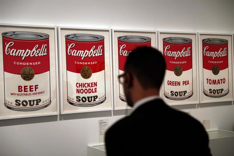 La sopa Campbell's y el retrato pop de Marilyn, en la exposición Warhol