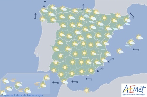 Viento fuerte en el Estrecho y en el litoral atlántico de Galicia con temperaturas significativamente altas