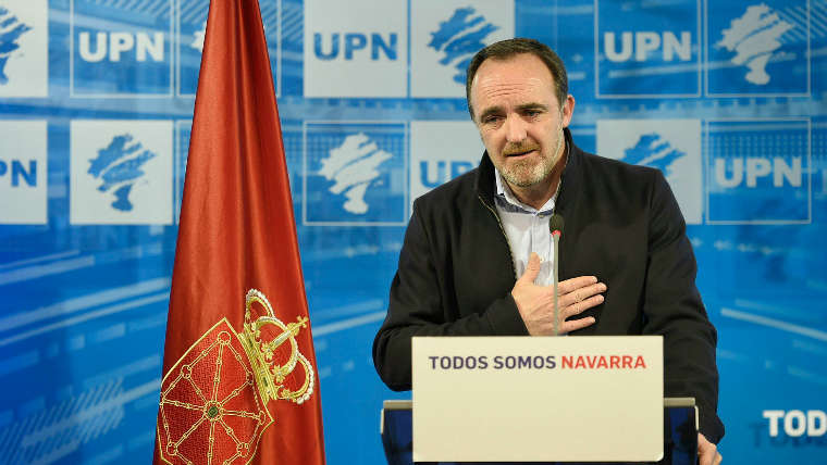 Javier Esparza, candidato provisional a la presidencia del Gobierno por UPN