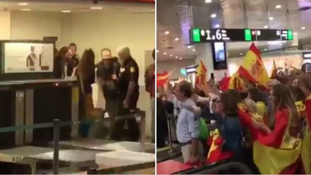 Pablo Iglesias, abucheado en la estación de Sants por manifestantes