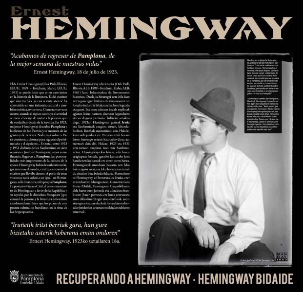 Exposición de Ernest Hemingway en Pamplona para diciembre