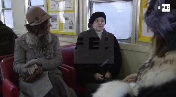 Canfranc se transforma en un plató de cine para recibir al Orient Express
