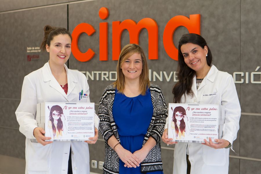 El CIMA y AECC Navarra recogen cabello destinado a elaborar pelucas gratuitas para pacientes oncológicos