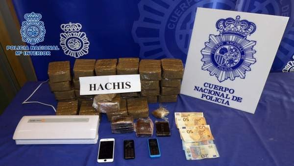 Intervenidos 15 kilos de hachís para su venta en Navarra, La Rioja y Álava