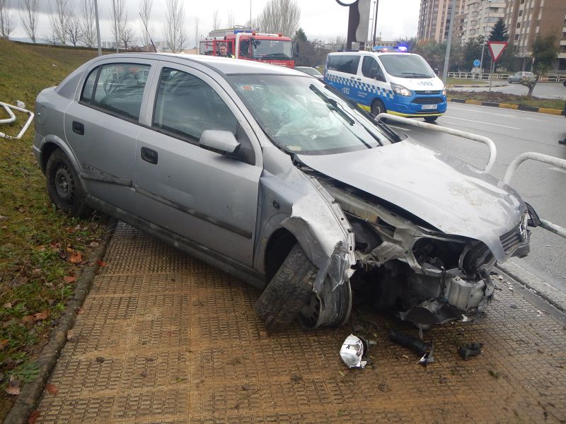 Tres accidentes de tráfico, con un herido, en las últimas horas en Pamplona