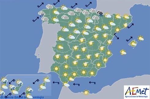 Hoy en España las temperaturas se empezarán a recuperar, pero seguirán las heladas