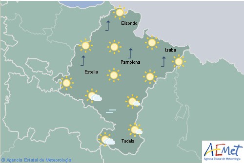 Intervalos de nubes medias y altas, de nuevo la nieve a 1.500 metros