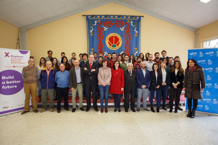 Presentados en la UPNA los 22 proyectos emprendedores del programa Explorer “Jóvenes con ideas” 2018