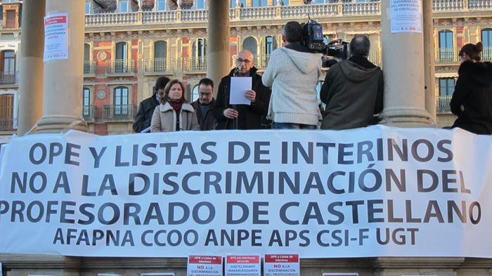 Los sindicatos piden pruebas no eliminatorias en el acceso docente y denuncian la postura de Navarra poniendo trabas a los opositores