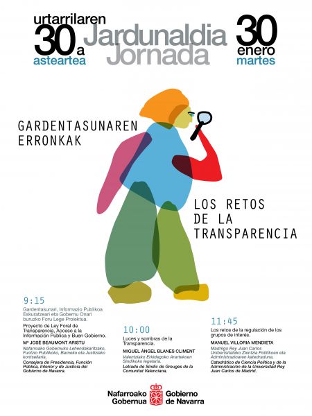 El Gobierno de Navarra abordará el martes en Pamplona los ‘Retos de la Transparencia’
