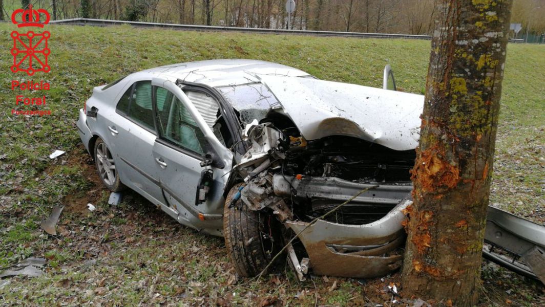 Un herido de carácter grave en un accidente en la N-121-A, en Baztan