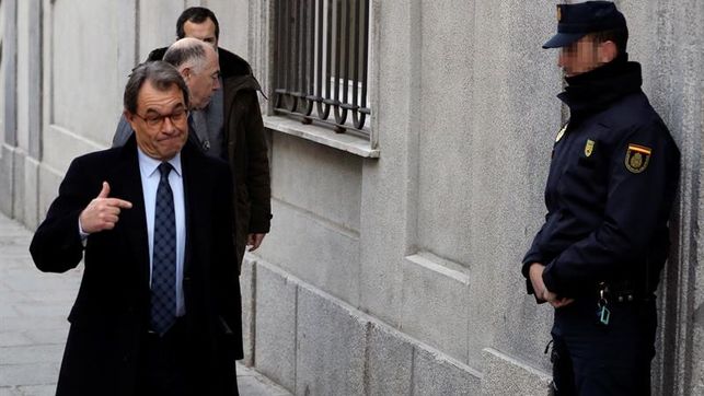 Artur Mas llega al Supremo a declarar como investigado en el caso del procés