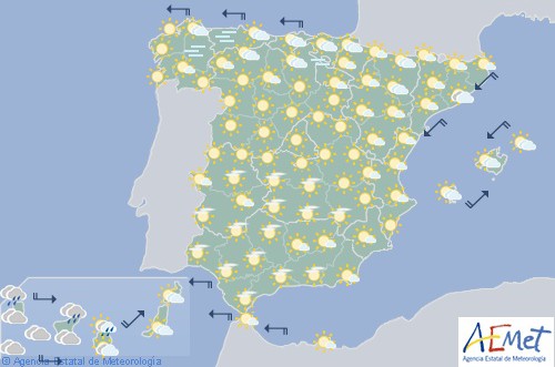Hoy en España, persiste la inestabilidad en Canarias y vuelven las nevadas al norte