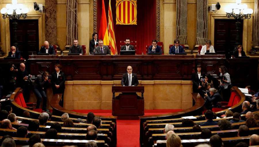 Turull llama a la unidad contra el 155 sin alusiones a la república catalana horas antes de verse con Llarena