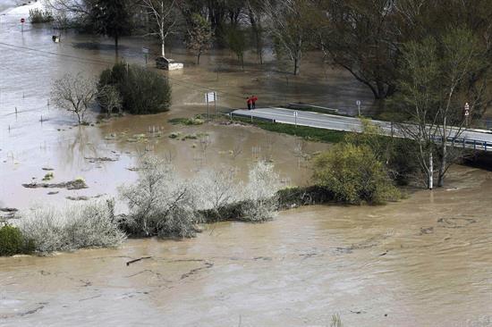Activada la alerta en Pamplona por el aumento del caudal del río Arga