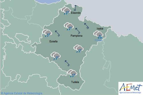 Descenso de temperaturas y aviso amarillo por nevadas en Pirineos
