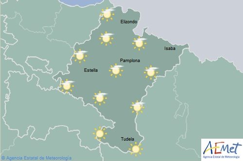 El tiempo hoy en Navarra