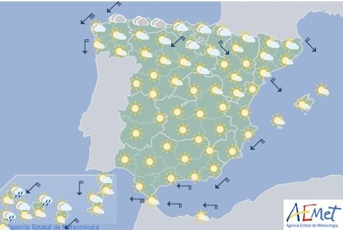 Hoy en España, posibles chubascos y tormentas en Cataluña Huesca y Teruel