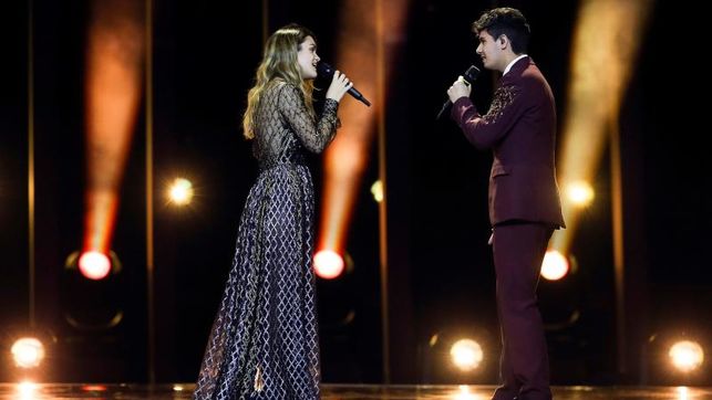 Amaia y Alfred, contentos con su actuación a pesar del puesto