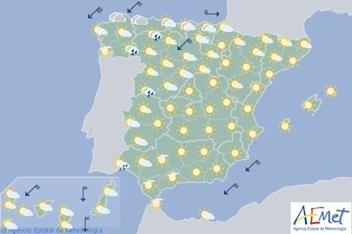 Chubascos y tormentas con granizo hoy en el noroeste de España