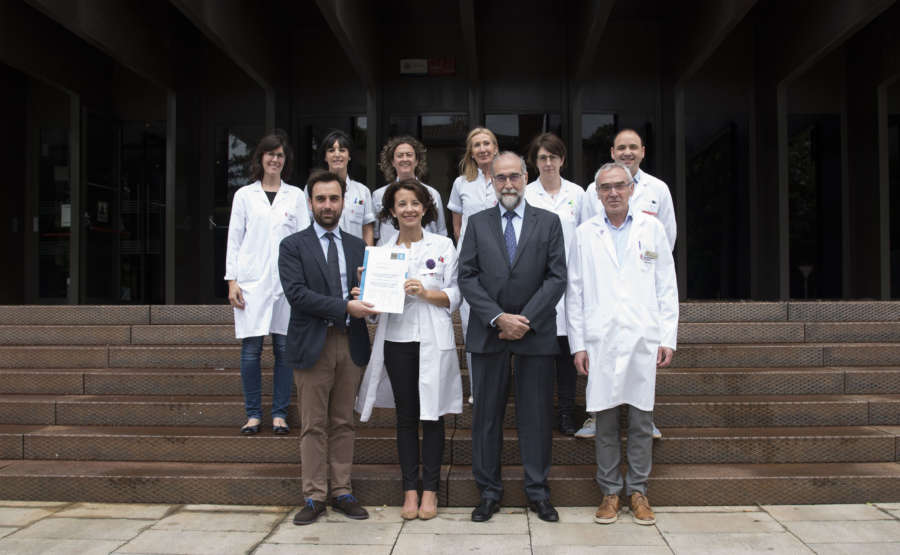La Unidad de Enfermedad Inflamatoria Intestinal del CHN recibe la certificación nacional a la calidad de sus servicios