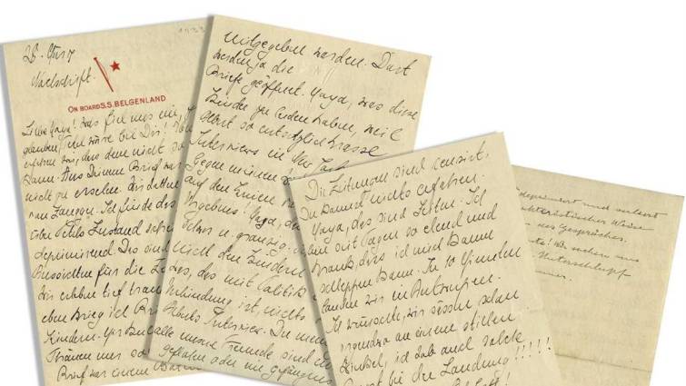 Una carta de Einstein y su mujer en pleno asedio nazi alcanza los 30.250 dólares