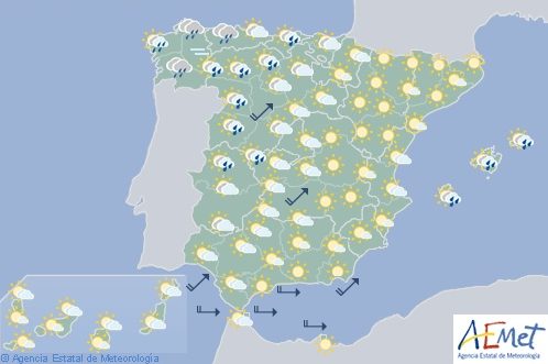 Hoy en España, tormentas con granizo en Galicia, Navarra y norte de Aragón