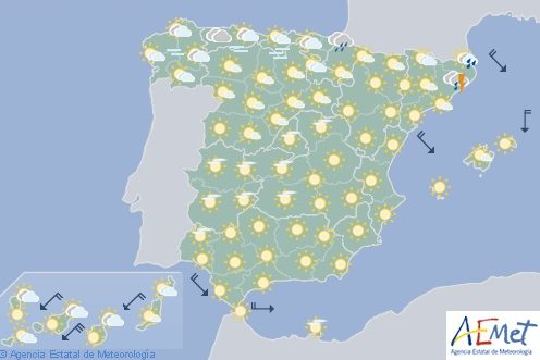 Hoy en España, lluvias en noroeste y tiempo estable