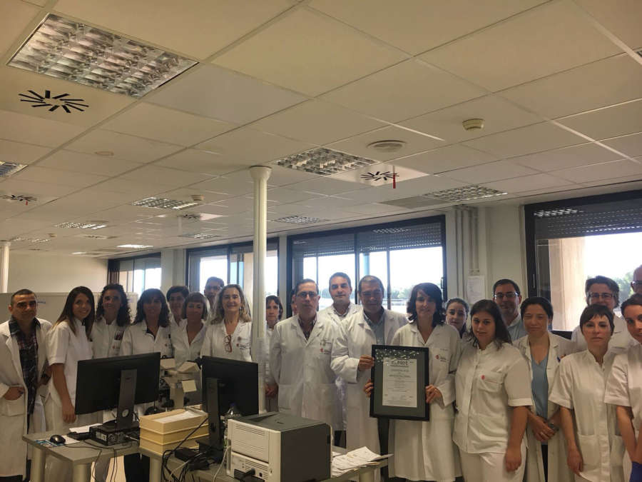 El laboratorio del Hospital de Tudela obtiene la certificación internacional ISO 9001:2015