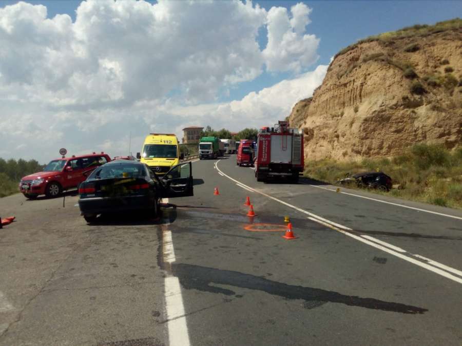 Una persona fallecida y dos heridas en un accidente de tráfico en Azagra