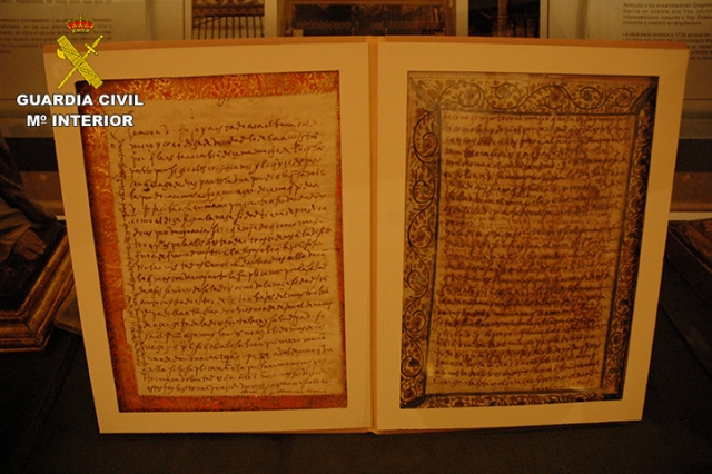 Recuperadas dos cartas manuscritas de Santa Teresa de Jesús y 17 obras de arte