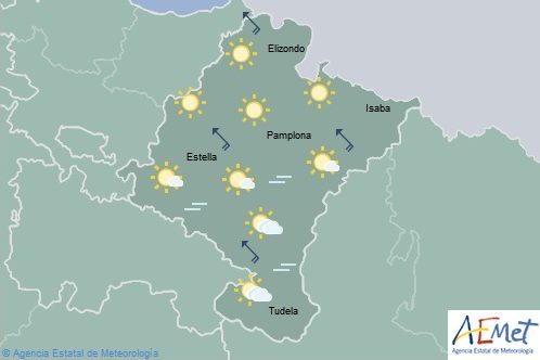 Ascenso notable de las temperaturas en Navarra