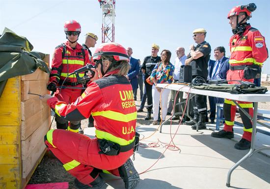 Batallón de la UME en Zaragoza muestra sus capacidades a las CCAA que atiende