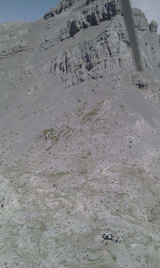 Rescatada una mujer de Durango en pico Anie con leve hipotermia y agotamiento