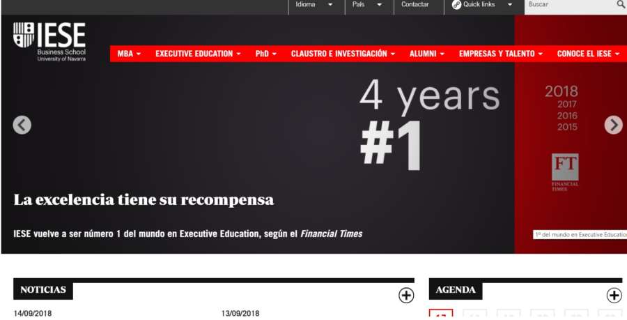 La web del IESE Business School está siendo víctima de ataques informáticos