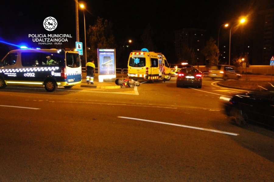 Un trabajador herido al quedar colgado de una grúa de obra