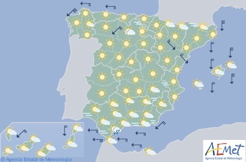Hoy en España aumento de temperaturas en el noreste y descenso en Andalucía