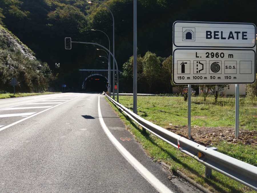 2 de cada 3 incidencias en túneles navarros se registran en Belate y Almándoz