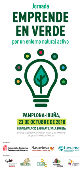 AGENDA: 23 de octubre, en Baluarte, Jornada Emprende en verde