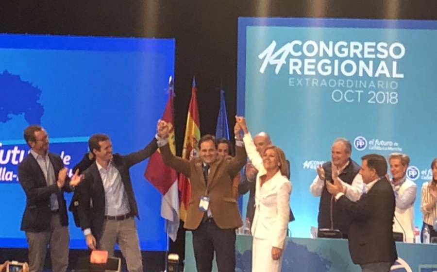 Núñez sucede a Cospedal al frente del PP de CLM con el 92,8 % de los votos