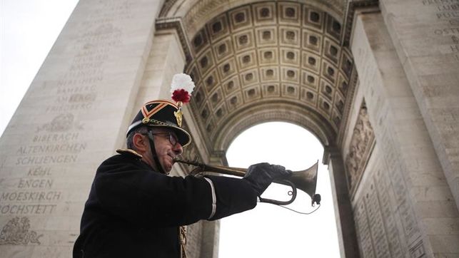 París celebra la ceremonia del centenario del armisticio de la primera guerra mundial