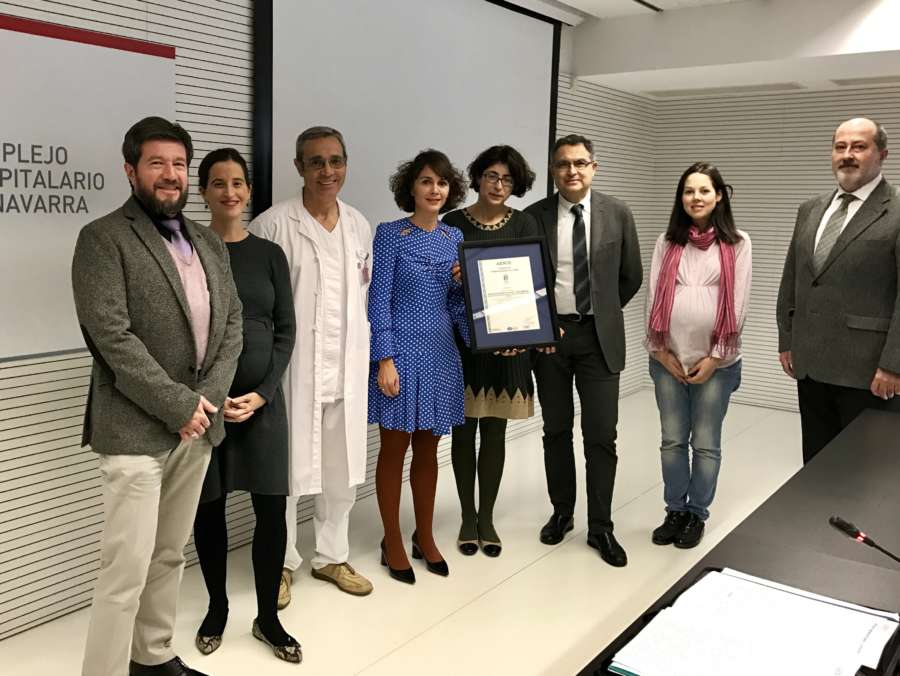Nutrición Clínica y Dietética del Complejo Hospitalario de Navarra obtiene la certificación internacional ISO 9001:2015