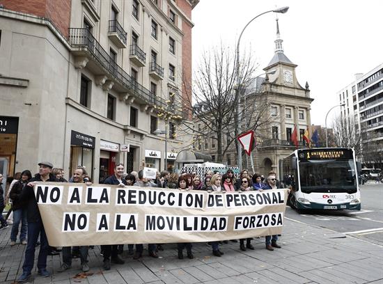 Los funcionarios de Justicia se unen a la huelga también en Navarra