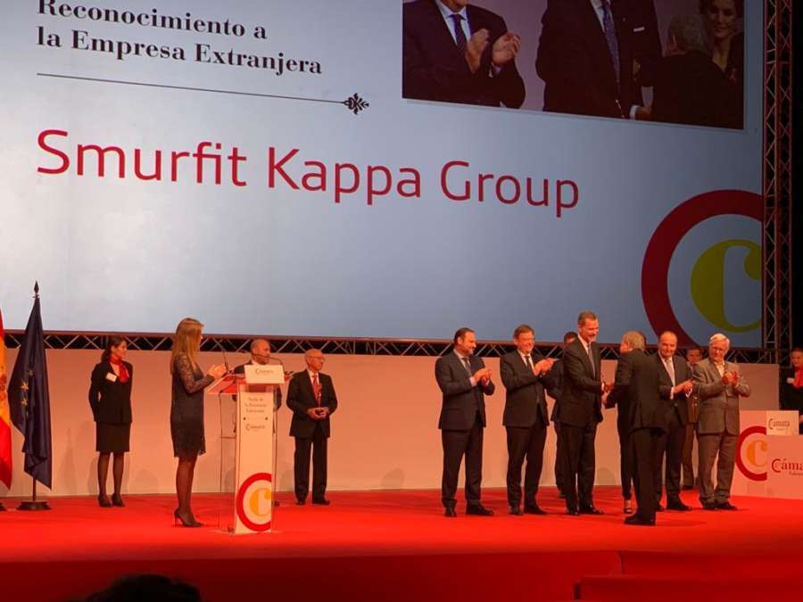 Smurfit Kappa recibe el reconocimiento de la Cámara de Comercio de Valencia