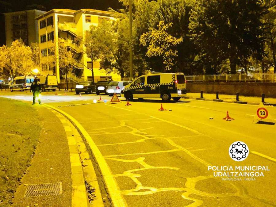 Un niña herida leve en un atropello en un paso de peatones en Pamplona